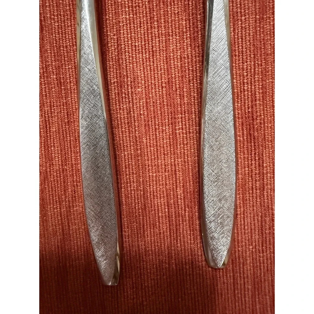 Ekco Eterna Corsair Oval‎ Soup Spoons Set 4 Stainless Flatware 7.5